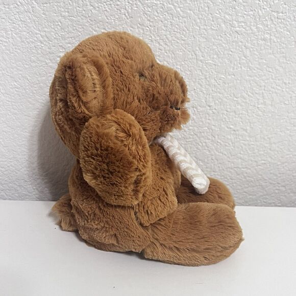 Aurora World Riley Teddy Bear With Striped Scarf Plush Stuffed Animal 8” - Picture 10 of 10